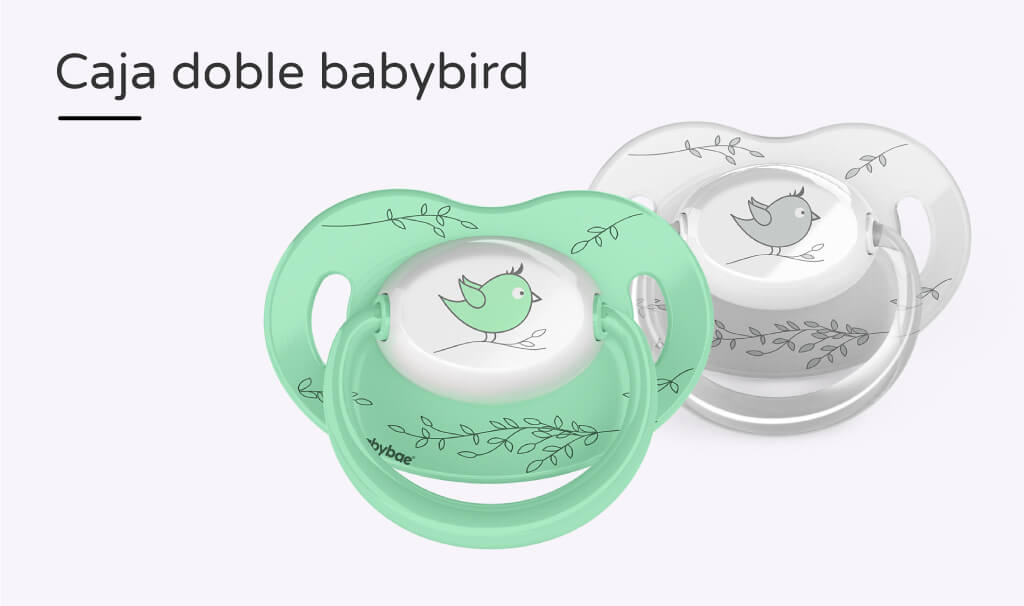 Chupetes pack doble babybird
